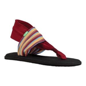 Women's Sanuk Yoga Sling 2 Prints Island Harbor Red size 7m